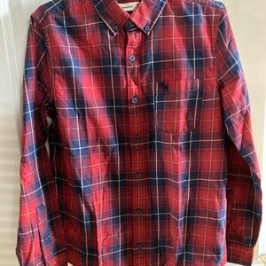 Abercrombie kids plaid flannel shirt. Size 13-14.